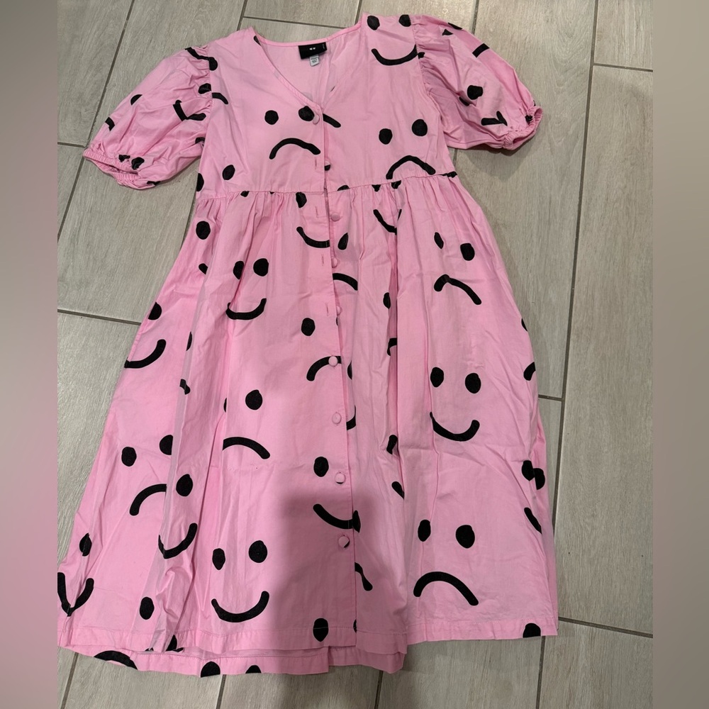 Lazy Oaf Polka dot pink dress